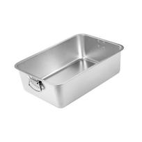 Cats Litter Box Stainless Steel with Handles Non Stick Pet Supplies Easy to Clean Kitten Potty Pan Cat Toilet Cats Litter Tray S