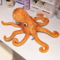 55CM Didelis Aštuonkojo Plušinis Žaislas Super Simuliacija Aštuonkojis Kintamos Formos Aukštos Kokybės Realistiška Lėlė Berniukų Gimtadienio Kalėdinė Dovana about 55cm
