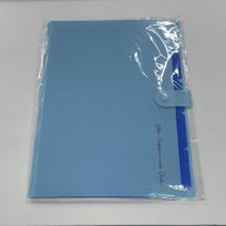 Expanding File Folder,5 Pocket Folders for Documents,Portable Paper Organizer for School Office Supplies,A4 Size dangaus mėlyna spalva