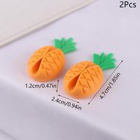 2/4Pcs Cute Love Pineapple Cable Winder Cable Organizer Adhesive Cord Holder Multipurpose Wire Management Clips For Desk Wall