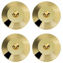 Turntable Recorder Mat Gold Speaker Spikes Copper 25x5mm Speaker Feet Pad Copper Isolation Stand Speaker Amplifier auksas