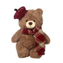 New Teddy Bear Plush Toy with Scarf Kawaii Bear Doll Lovely Birthday Gift Teddy Bear Stuffed Toy Room Decor Animal Ornament 30cm-33cm