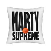 Marty Supreme Square Pillow Cases Ping Pong Film Cushion Covers Awesome Zippered Decor Pillowcase For Sofa 18 Peach skin 18*18(CM)-1Pcs