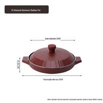 JIESITONG Multi-functional Aluminum Alloy Shallow Cooker