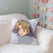 Funny-H-Hetalia W-World Stars-S Case Plush Fabric Soft Pillowcase Double Sided Print Cushion Cover Household Gifts Peach skin 18*18(CM)-1Pcs