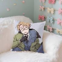 Anime H-Hetalia World Stars-S Case Plush Fabric Soft Pillowcase Double Sided Print Cushion Cover Household Gifts Peach skin 18*18(CM)-1Pcs