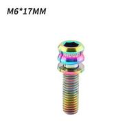 Disc Brake Seat Disc Brake Clamp Screw Bicycle Disc Brake Seat Screw  Mountain Road Bike M6-17MM įvairiaspalvis