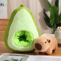 35/45cm Kūrybinga Vaisių Kapibara Pliušinė Lėlė Pagalvė Kapibara Persiverčia Avokadas Bananas Braškė Morka Pliušinis Žaislas Dovana Mergaitėms about 35cm