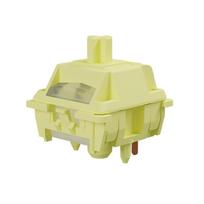 GATERON Banana Smoothie Switch Full POM Heavy Tactile Pre-lubed 5-Pin SMD RGB Gaming DIY Customized Mechanical Keyboard Switch Yellow Axis geltona