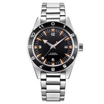41mm Nardymo Laikrodis Be Logotipo NH35 Nerūdijančio Plieno Apyrankė Vyriškas Mechaninis Oem Automatinis Nardytojo Laikrodis Individualus Logotipas Laikrodis juoda