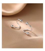 2026 New Arrival, Stylish Mini Light Luxury Hoop Earrings, S999 Pure Silver sidabras