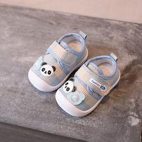 Toddler Kids Breathable Cloth Shoes With Velcro For Summer Spring Autumn Wear 16 mėlyna