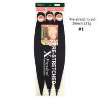 3X EZ Braid Big Braided Wig-Flame Retardant Synthetic Material Natural Style Machine Double Weft (as the picture,None)