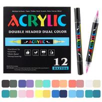 Strong Adhesion Industrial Air Erasable Acrylic Paint Markers 12 Colors Writing Fabric Plastic Metal Glass Cargo Logistics