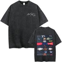 Rapper The Weeknd Music Album Cover Vintage Acid Washed Tshirt Men Women Clothing Hip Hop Fashion Pop Music T Shirts Streetwear S