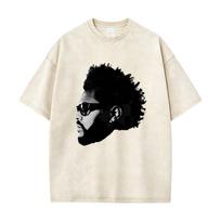 Washed Vintage Rapper The Weeknd Beauty Behind The Madness Tshirt Men Women Hip Hop Fashion Pop Music T Shirt Male Streetwear S