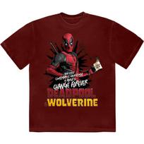 Comics Unisex Tshirt Deadpool Wolverine Change Universe (Large) S