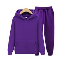 Two Piece Sets For Women Casual Loose Long Sleeve Shirts And High Waisted Drawstring Shorts Tracksuit Fall Outfits XXXL violetinė