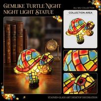 Resin Animal LED Night Light Statue, Decorative Figurine for Home Desktop Shelf or Living Room One Size