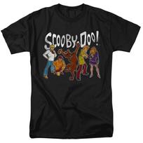 Scooby-Doo! - Gang - Adult Unisex Short Sleeve T-Shirt - Black 3XL