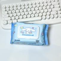 Sanrio Hello Kitty Baby Wet Wipes, 80 Count - Thick Disposable Towels for Hand and Mouth Cleaning Small 17x12cm