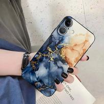 Case for iPhone 7 8 13 12 11 17 Pro Max 15 16 14 Plus XR 17Air XS Max Black Soft Phone Cover Beautiful Marble iPhone 13