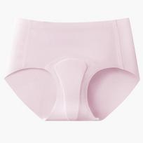 Anti-friction nude seamless underwear for women's middle waist girls, hip wrap A bacteriostatic women's breathable triangle shorts head M/l( 37.5-55kg ) rožinė