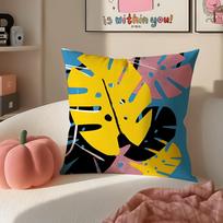 Whimsical Creative French Brand A-Atelier Bingo Cushion Cover Pillowcase Short Plush Invisible Zipper Room Sofa Cushion Cover Peach skin 18*18(CM)-1Pcs