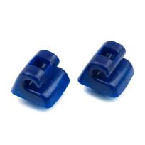 BSR505 2 Pieces Sunvisor Sun Visor Sunshade Retainer Leg Holder Repair Hook Clips Blue Color for Mercedes W123 W124 W126 W201 190 W140