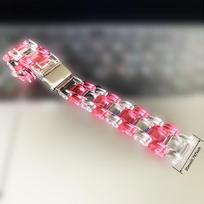 Acrylic Transparent Strap For Amazfit Watch Band For Huawei WatchWristband For Samsung Galaxy Watch 5/5 Pro Strap 20mm 22mm 20mm rožinė