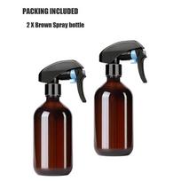 2 vnt. Rudos/Žalios 500ML Purškimo Tuščios Buteliukai Purkštukas Su Gaiduku Aliejams Aromaterapijai Įpilamas Buteliukas Plaukų priežiūros Įrankis Sodo Įrankis SET 1 black