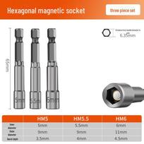 8 mm magnetinis šešiakampio lizdo galvutės grąžtas ir veržliaraktis įrankių rinkinys