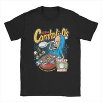 Cornholi-Os Beavis And Butthead T-Shirt for Men Vintage Cotton Tee Shirt O Neck Short Sleeve T Shirt Gift Idea Clothing S juoda
