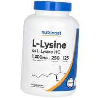 Lysine Hydrochloride, L-Lysine 500 Caps, Nutricost (27647006) 250caps