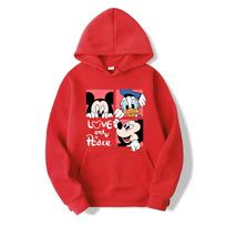 Disney Mickey Mouse Minnie Mouse Woman Hoodie Cartoon Anime Women Pullover Casual Autumn Winter Couple Oversized Sweatshirts S