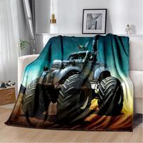 3D Monster Jam Monster Truck Cartoon Blanket,Soft Throw Blanket for Home Bedroom Bed Sofa Picnic Travel Office Cover Blanket Kid 30x40in