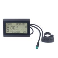 Elektrinio dviračio LCD ekranas 5 kontaktų atsparus vandeniui su pašvietimu Elektrinio dviračio LCD ekrano matuoklis elektriniam kalnų dviračiui