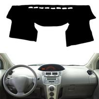 Car Dashmat For Toyota Yaris Vitz 2006 2007 2008 2009 2010 2011 Dashboard Cover Mat Pad Sun Shade Protect Carpet Car Accessories Black(Black Edge)