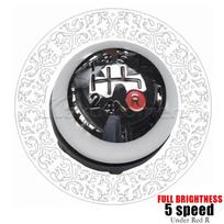 6 pavarų svirties rankenėlė Perjungimo svirties rankenėlė Rankinė Fiat 500 2012-2018 m. Chromas+Raudona 55344048 Bright 5R Red gray