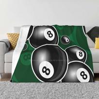Pool , Game , Cue Stick , Billiards , 8 Ball , Snooker , Billiard Table , Magic , Pocket Green All Sizes Soft Cover Blanket 30x40in