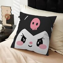 Anime K-Kuromi Cartoon Printed Cushion Cover Car Throw Pillow Case For Sofa Car Christmas Gift 40x40cm 45x45cm 30cmx30cm