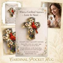 Pocket Hug - Inspirational Acrylic Cross With Hidden Poem, Handmade, A Souvenir Gift One Size