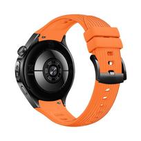 Oficialus tas pats stilius Minkštas sportinis silikoninis dirželis Huawei Watch 5 46mm laikrodžiui WATCH5 46mm Apyrankė Laikrodžio dirželiai For Watch5 46mm oranžinė