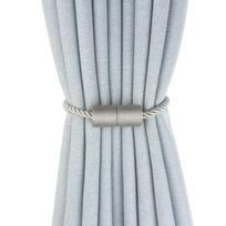 2 vnt. Modernūs magnetiniai užuolaidų surišimai, Elegantiški ir stiprūs langų užuolaidų laikikliai draperijoms 2PCS pilka spalva