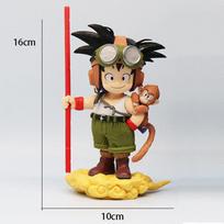 New 16cm Anime Son Goku Figure With Monkey Kid Goku Action Figure Pvc Statue Collection Model Toys Gifts