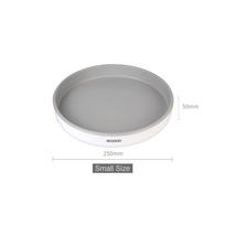 Vaisių kosmetikos saugykla 360 rotacijos prieskonių laikymo lentyna Daugiafunkcinis besisukantis padėklas 25/30 cm virtuvės organizatorius, neslystantis Small 25cm