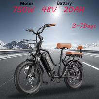 2026 Naujas LD20 Elektrinis dviratis su pagalba 750W 48V 20AH Ličio baterija Vyriškas ir moteriškas suaugusiųjų Miesto su vaiku Elektrinis dviratis 750W 48V 20AH juoda