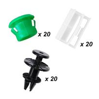 60Pcs Side Sill Skirt Clips Rocker Panel Moulding Clips For BMW 3 Series E90 E91 green