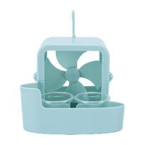 Hanging Ice Cooling Box for Electric Fan Hanging Ice Box On Fan for Summer Instant Cooling with 4 Ice Cups Green