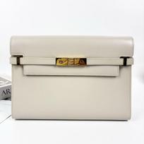 [Pre-Owned] Ysl Sl Manhattan Adjustable Shoulder Strap Leather Crossbody Bag - Very Good #153HDA7 ONE SIZE